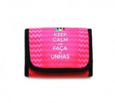 NECESSAIRE ENROLADA KEEP CALM E FAÇA AS UNHAS