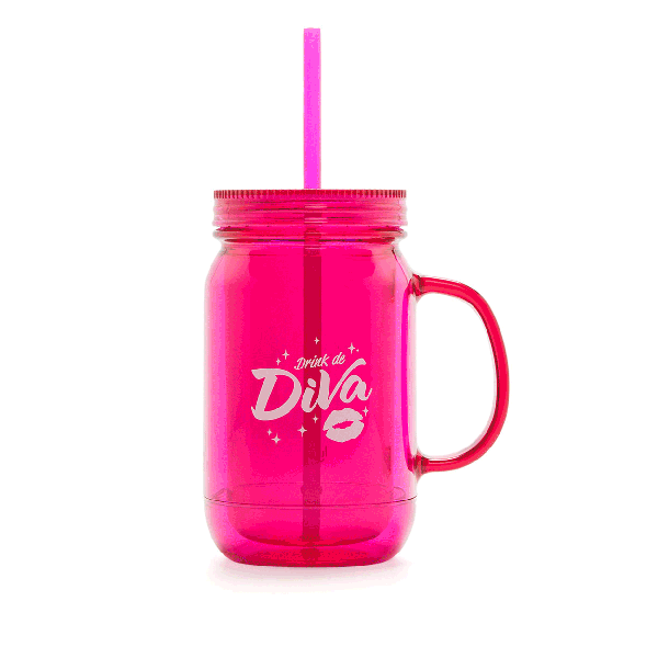 CANECA POTE ROSA DIVA