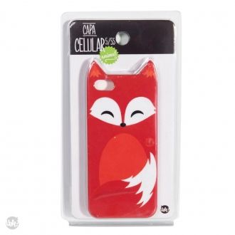 CAPA CELULAR 5/5S ANIMAL - RAPOSA