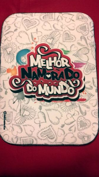 CAPA DE LAPTOP NEOPRENE MELHOR NAMORADO DO MUNDO 15