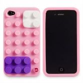 CAPA IPHONE DIVERTIDA BLOQUINHOS PINK