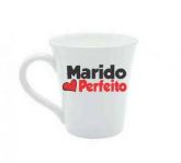 CANECA PORCELANA BRANCA MARIDO PERFEITO