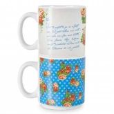 CANECA PAR FLORAL