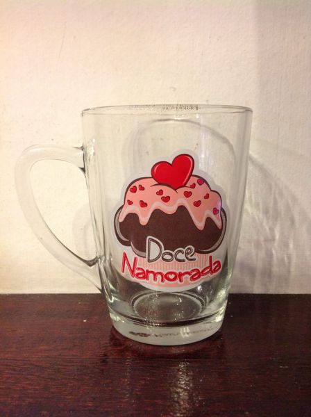 CANECA VIDRO DOCE NAMORADA