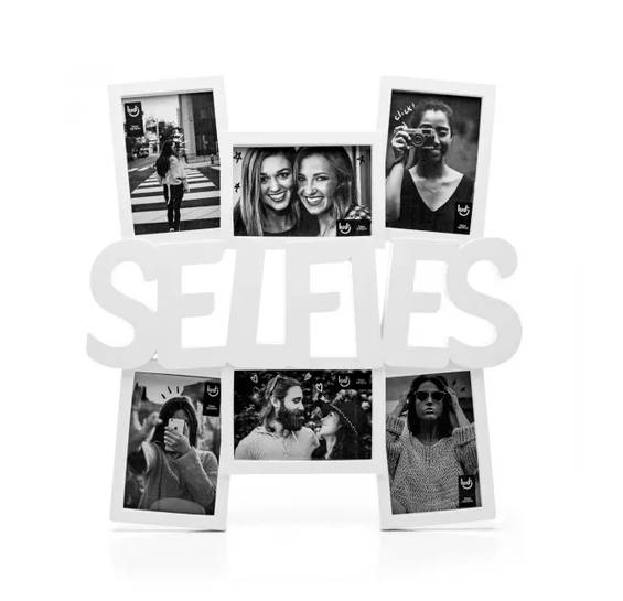 PAINEL DE FOTOS SELFIE BRANCO