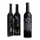 KIT VINHO GARRAFA G PAR PERFEITO