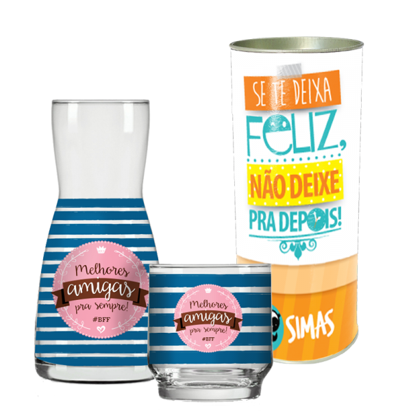 MORINGA VIDRO BFF MELHORES AMIGAS