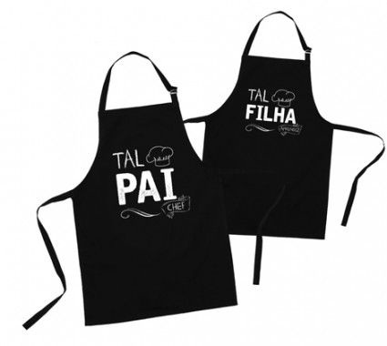 CONJUNTO DE AVENTAL TAL PAI TAL FILHA