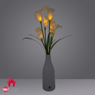 VASO DE FLOR LED COPO DE LEITE