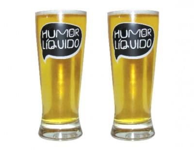 CONJUNTO 2 TULIPAS DE CERVEJA HUMOR LÍQUIDO