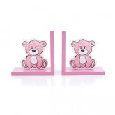 PORTA LIVROS URSO BABY ROSA