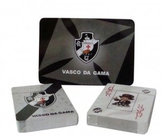 JOGO DE 2 BARALHOS NA LATA VASCO