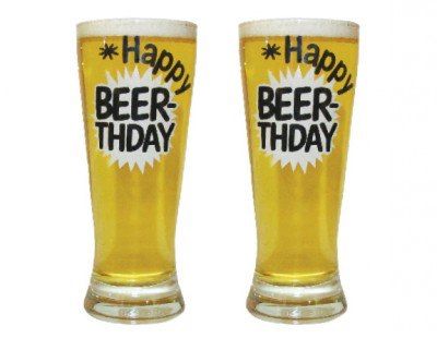 CONJUNTO 2 TULIPAS DE CERVEJA HAPPYBEERTHDAY