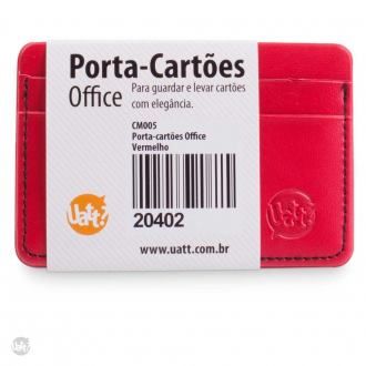 PORTA-CARTÕES OFFICE - VERMELHO