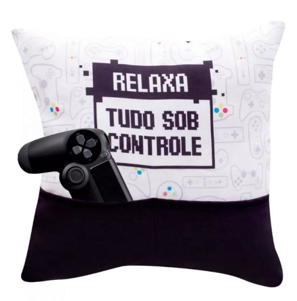 ALMOFADA PORTA CONTROLE GAME GEEK