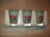 KIT APERITIVO C/ 3 COPINHOS FLUMINENSE