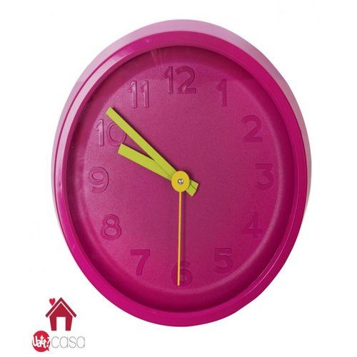 RELÓGIO PAREDE COLOR CLOCK PINK