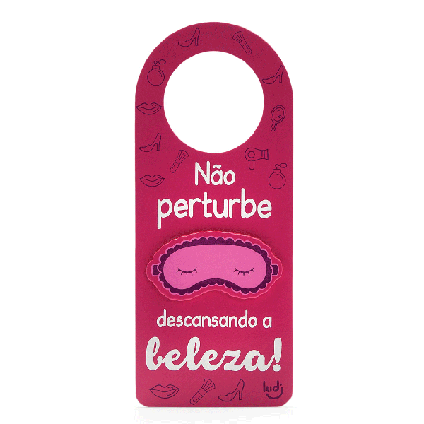 AVISO DE PORTA DESCANSANDO A BELEZA