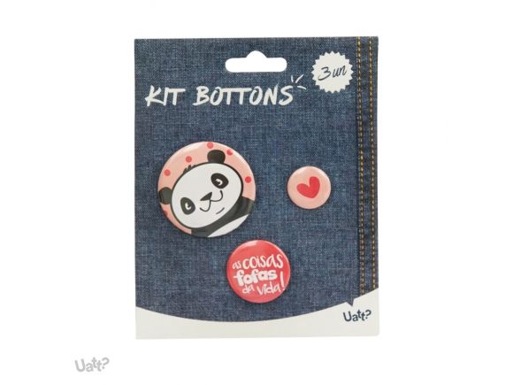 KIT BOTTONS PANDA