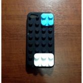 CASE SILICONE LEGO PRETO IPHONE 5