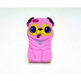 CASE SILICONE PUG ROSA IPHONE 5