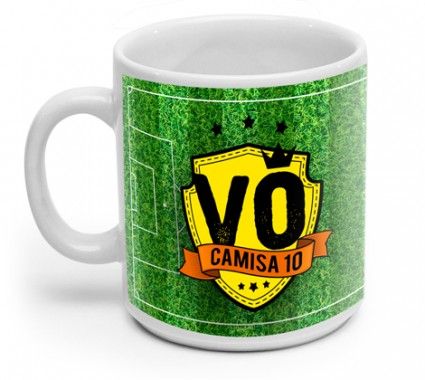 CANECA BRANCA VÔ CAMISA 10