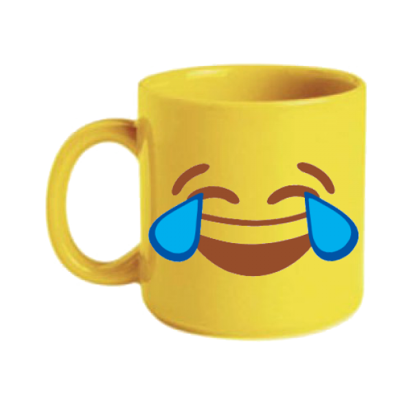 CANECA AMARELA EMOJI RISOS