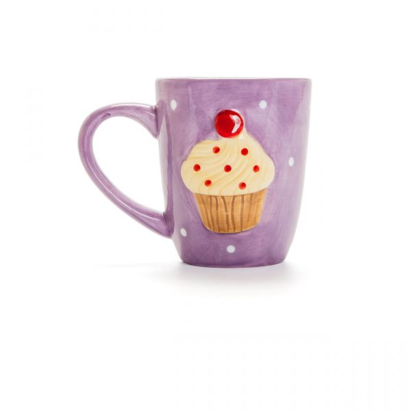 CANECA CUPCAKE ROXO