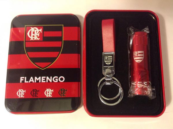 KIT CHAVEIRO COM LANTERNA TIME FLAMENGO