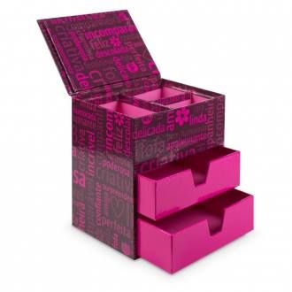 PORTA BIJOU GAVETAS FEMININA
