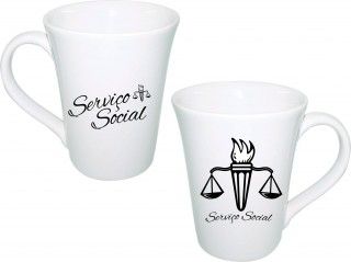 CANECA PORCELANA SERVIÇO SOCIAL