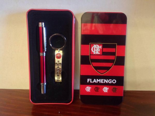 KIT CHAVEIRO E CANETA FLAMENGO