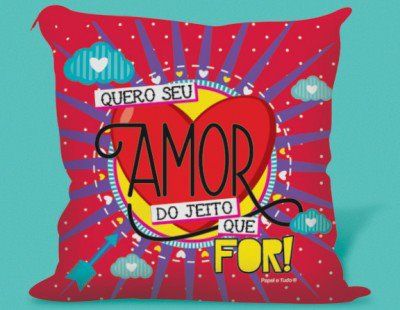 ALMOFADA 45X45 QUERO SEU AMOR