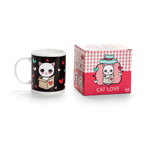 CANECA TERMOSSENSÍVEL CAT LOVE