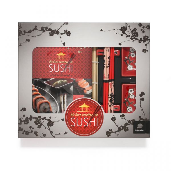 KIT LIVRO RECEITAS SUSHI