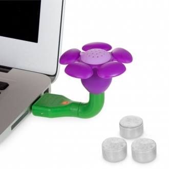 FLOR AROMA USB ROXA (LAVANDA)