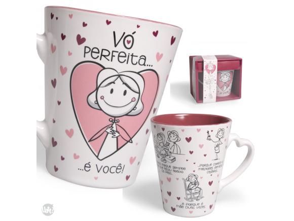 CANECA CORAÇÃO VÓ PERFEITA