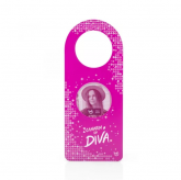 AVISO DE PORTA COM FOTO DIVA GLAM