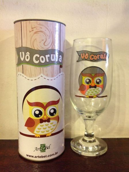 TAÇA CERVEJA VÔ CORUJA