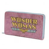 CARTEIRA ZIPER DC WONDER WOMAN ROSA