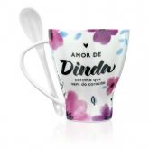 CANECA COM COLHER DINDA