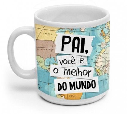 CANECA BRANCA PAI VOCÊ É O MELHOR DO MUNDO