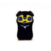 CASE SILICONE PUG PRETO IPHONE 5