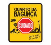 PLACA QUARTO DA BAGUNÇA