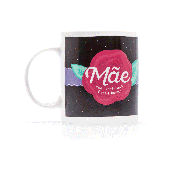 CANECA TERMOSSENSÍVEL MÃE FLORES