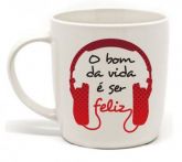 CANECA BRANCA 300ML BOM DA VIDA