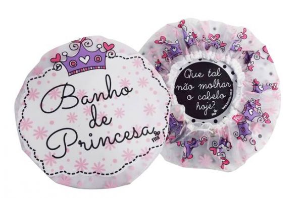 TOUCA DE BANHO BANHO DE PRINCESA