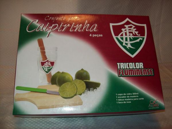 CONJUNTO CAIPIRINHA 4 PEÇAS FLUMINENSE